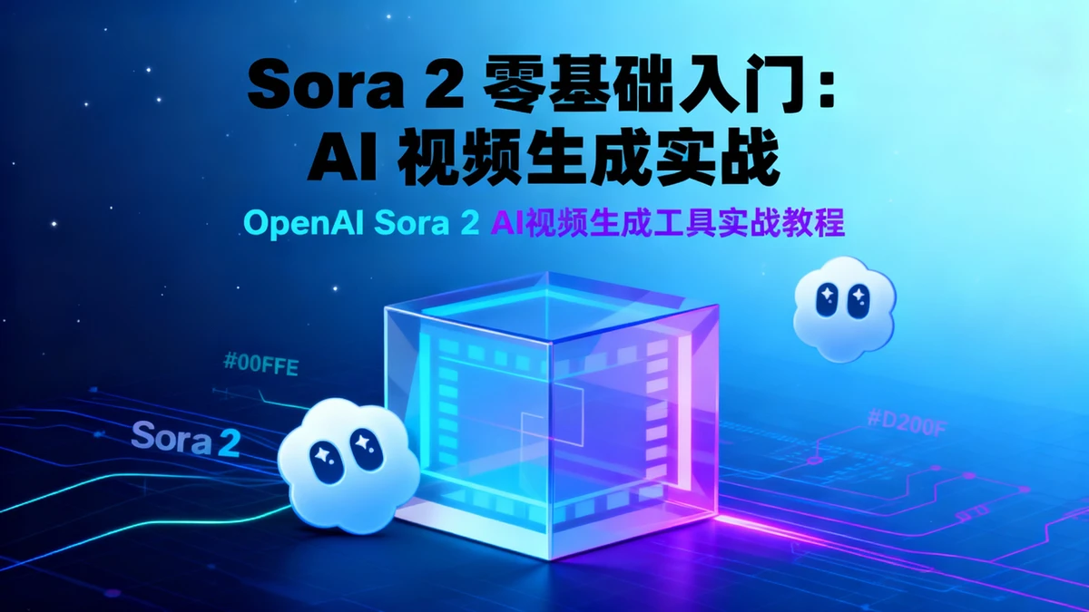 Sora 2 零基础入门：AI 视频生成实战课程封面